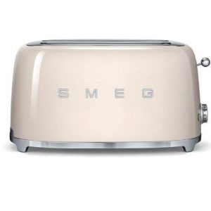 Tostadora 2 Ranuras Largas Smeg TSF02CREU Crema 1500W