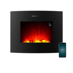 Chimenea eléctrica decorativa Cecotec Ready Warm 2650 Curved Flames Connected