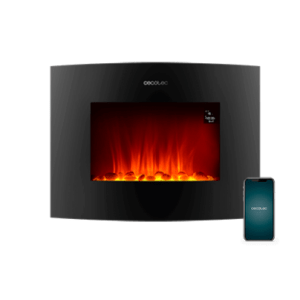 Chimenea eléctrica decorativa Cecotec Ready Warm 2250 Curved Flames Connected