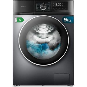 Lavadora Cecotec Bolero DressCode 9500 Inverter Steel Frontal 9Kg A