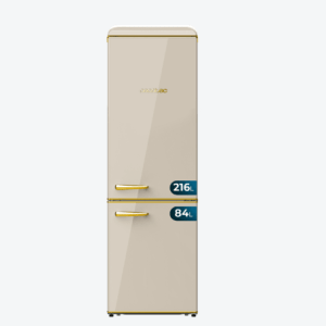 Frigorífico retro Cecotec Bolero CoolMarket Combi Origin 300 Beige E 300L