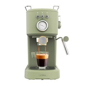 Cafetera Espresso Cecotec Power Espresso 20 Retro Green
