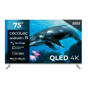 Smart TV Cecotec V3+ series VQU30075+S QLED UHD 4K de 75"
