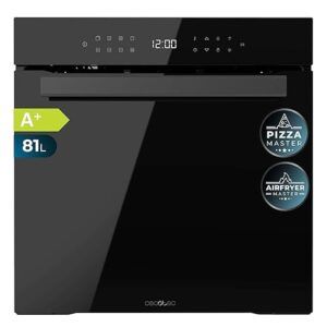 Horno Integrable Pirolítico Airfryer Cecotec Bolero Hexa P506000 Glass Black A+ 60cm 81L