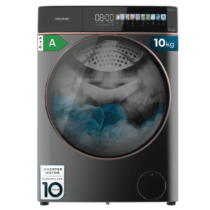 Lavadora Autodosis de carga Frontal Cecotec Bolero DressCode 10900 Autodose Inverter FullColor Steel A 10KG Clase A
