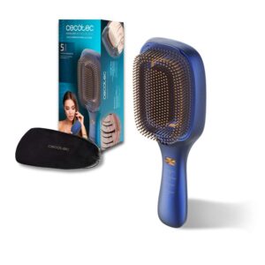 Cepillo Reparador de Cabello Cecotec 5 tecnologías: vibración, iones negativos, microcorrientes EMS, luz LED y láser de baja potencia (LLLT) en 4 colores