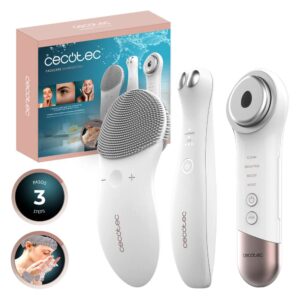 Limpiador facial Cecotec FaceCare SkinRoutine con dispositivo antiojeras y un masajeador facial