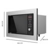 Microondas Encastrable Cecotec GrandHeat 2350 Built-In SteelBlack