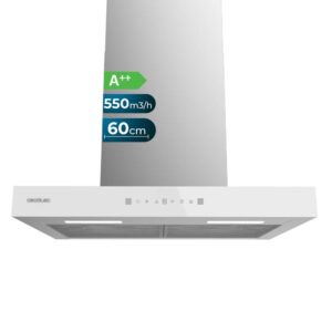 Campana T Extractora Cecotec Bolero Flux TT 605500 Glass White A++