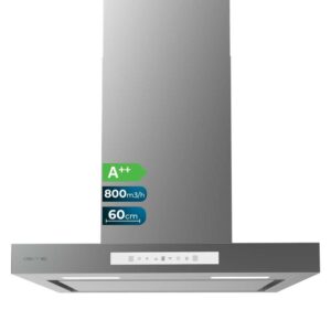 Campana T Extractora Cecotec Bolero Flux TT 608000 Slim Glass White A++