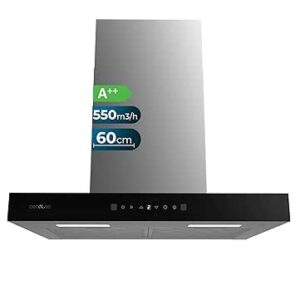 Campana T Extractora Cecotec Bolero Flux TT 605500 Glass Black A++