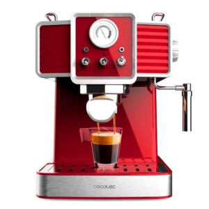 Cafetera Express con Vaporizador 20 Bares Cecotec Power Espresso Tradizionale Light Red