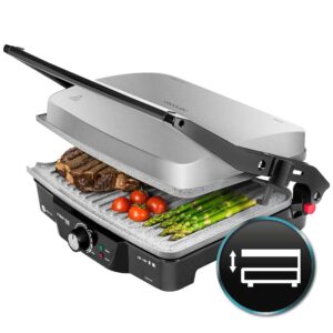 Parrilla con Grill Eléctrica Cecotec Rock'nGrill 2000 W