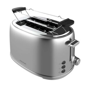 Tostadora con Doble Ranura Cecotec Toast&Taste 1000 Retro Double Inox 980W