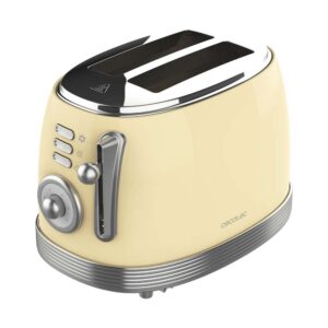 Tostadora Vertical con Doble Ranura Cecotec Vintage 800 Light Yellow 850W
