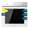 Horno Integrable Cecotec Bolero Hexa M236000 Glass White Time 70L 2800W Clase A