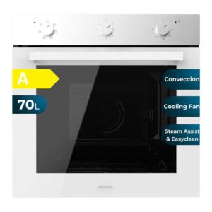 Horno Integrable Cecotec Bolero Hexa M236000 Glass White Time 70L 2800W Clase A