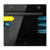 Horno Integrable Cecotec Bolero Hexa M226001 Glass Black 70L 2800W Clase A