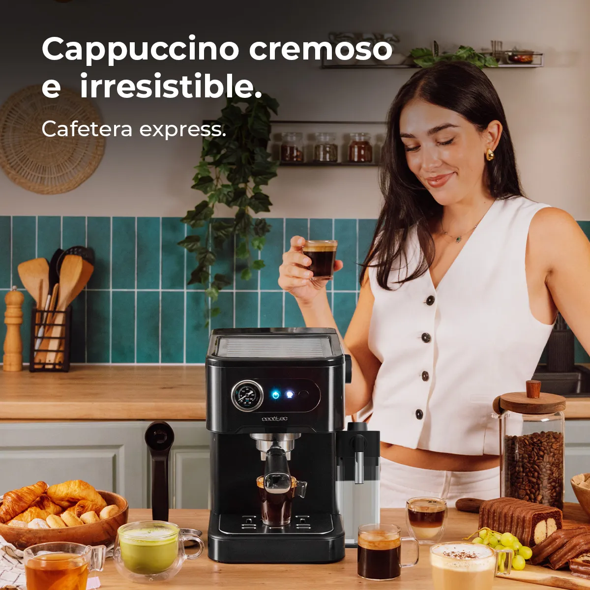 Cafetera Express Cecotec Power Espresso 20 Pro Latte - Imagen 4