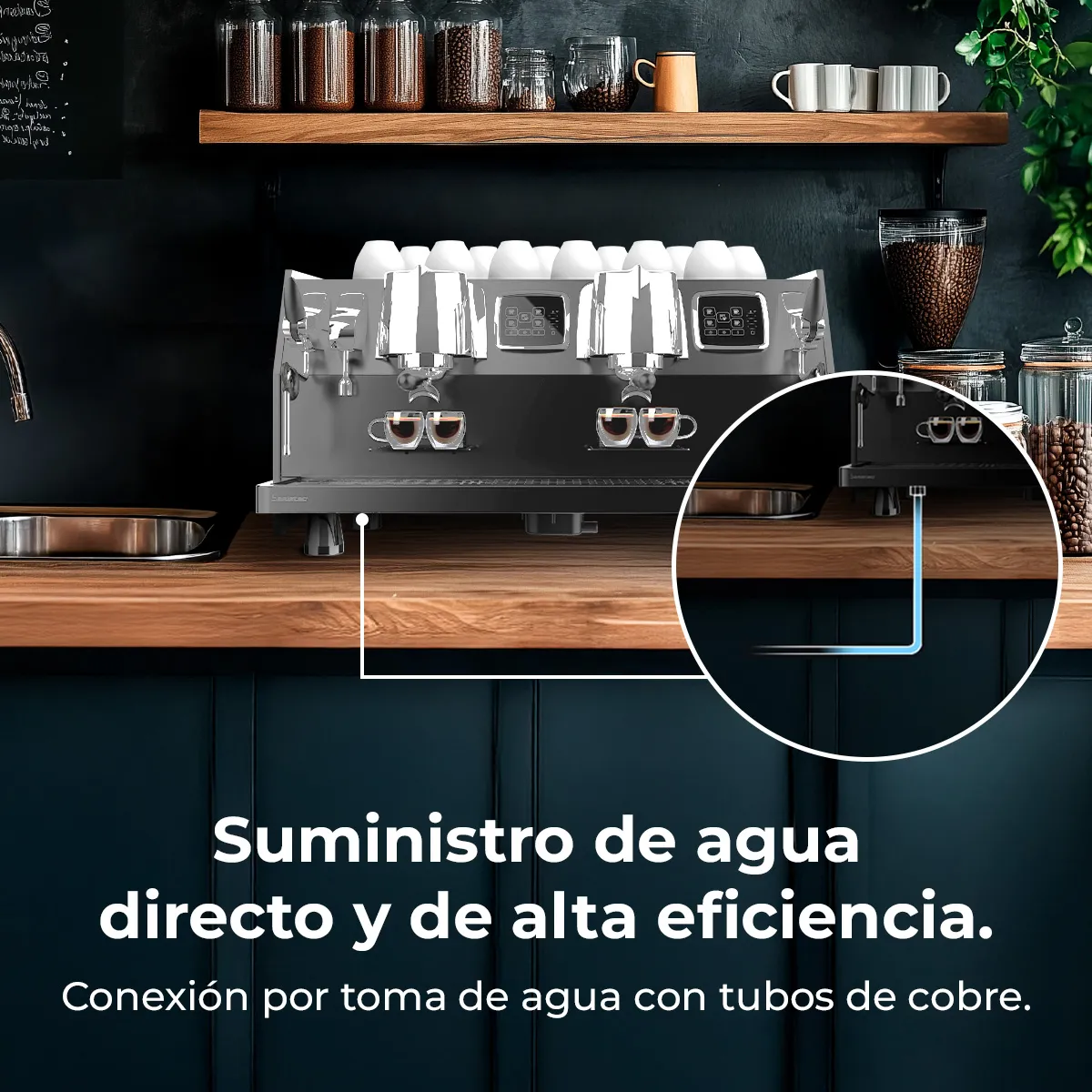Cafetera Espresso Barista Cecotec Baristeo Regina - Imagen 3