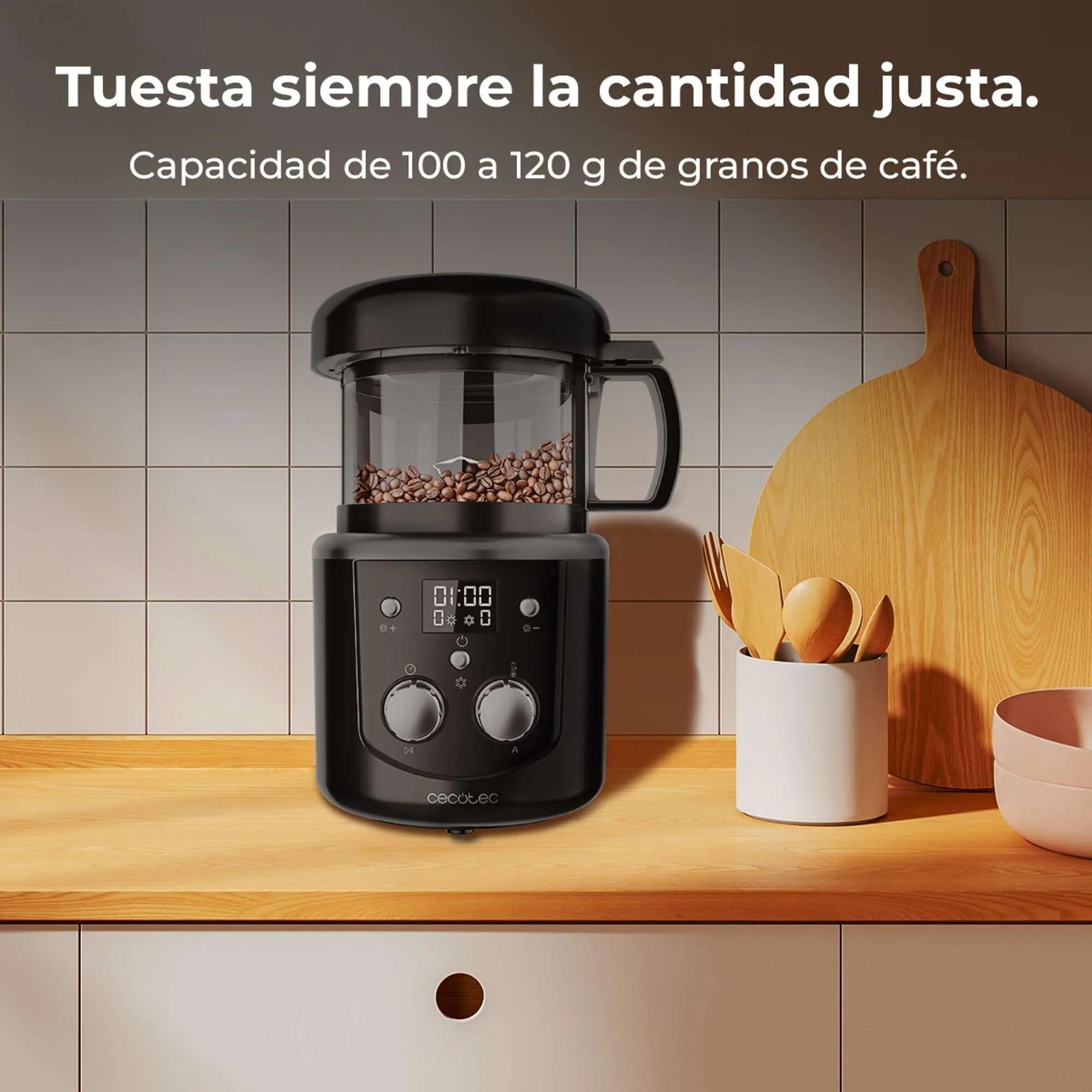 Tostadora de Café en Grano Cecotec Roaster Booster 1400W - Imagen 5