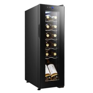 Vinoteca 12 Botellas Cecotec Bolero GrandSommelier 1250 CoolCrystal Compressor Clase G