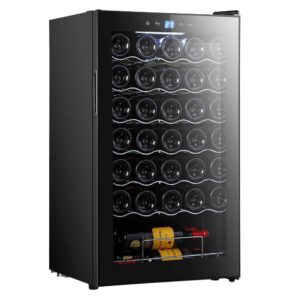 Vinoteca 34 Botellas Cecotec Bolero GrandSommelier 34030 Black Compressor Clase G