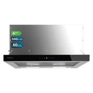 Campana Extratora Telescópica Cecotec Bolero Flux TLT 605500 Glass Black Clase A++ 70W