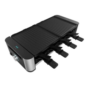 Raclette Para Queso Cecotec Cheese&Grill 16000 Inox Black 1400W