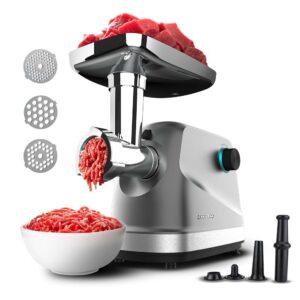Picadora de Carne Eléctrica Cecotec Crusher 1400 Steel 1360W