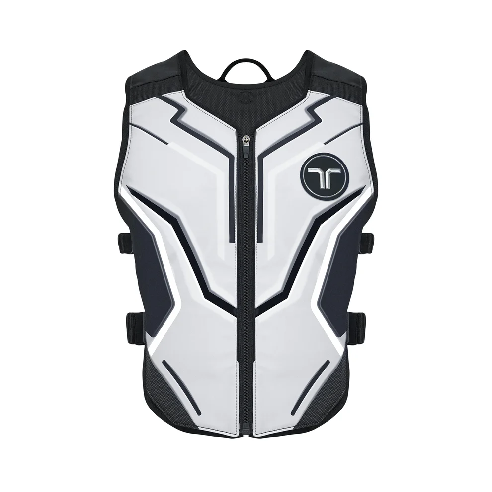 Chaleco háptico bHaptics TactSuit Air 16 puntos Bluetooth LE Audio a háptico (Multiplataforma VR) Blanco