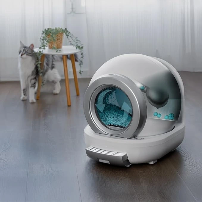 Arenero para Gatos Autolimpiable Cecotec Pumba 7000 CleanKitty Compact Connected
