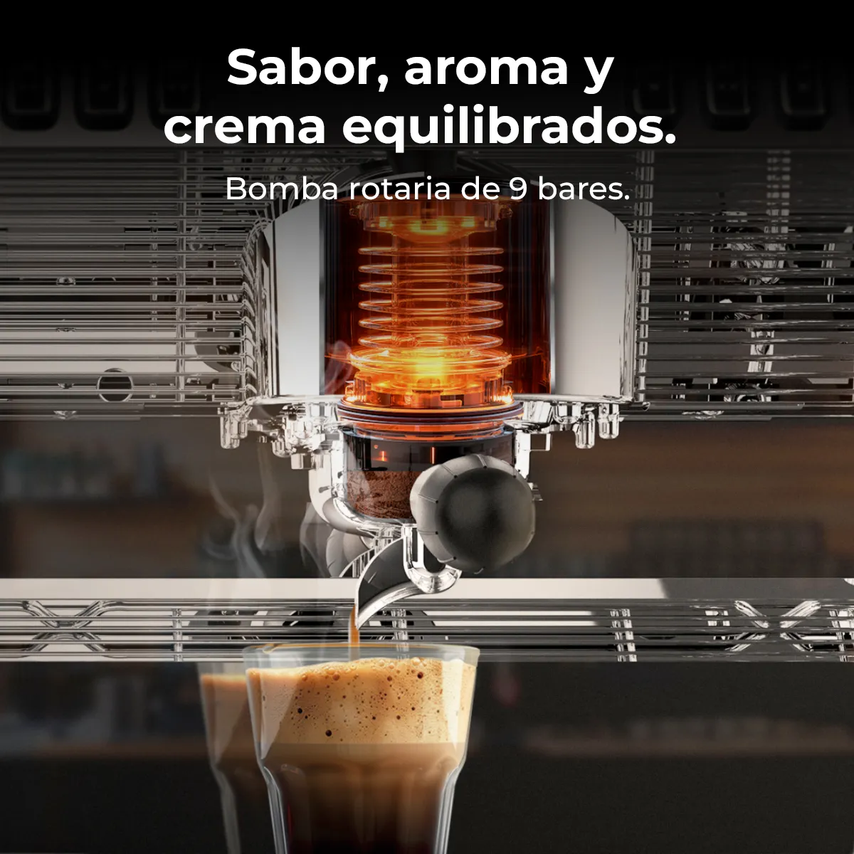 Cafetera Espresso Barista 9 Bares Cecotec Baristeo Mattina 2x - Imagen 4