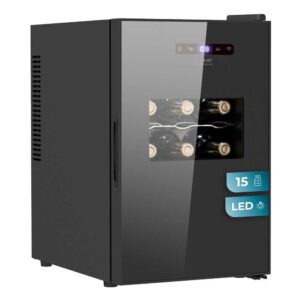 Vinoteca 15 Botellas Cecotec Bolero GrandSommelier 1550 CoolCrystal Clase E