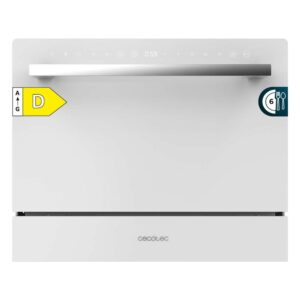 Lavavajillas de Libre Instalación Cecotec Bolero Aguazero 2400 White Glass 55 cm Clase D Blanco