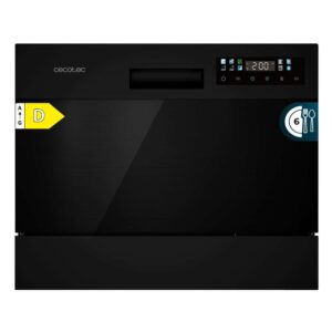 Lavavajillas de Libre Instalación Cecotec Bolero Aguazero 2300 Dark 55 cm Clase D Negro