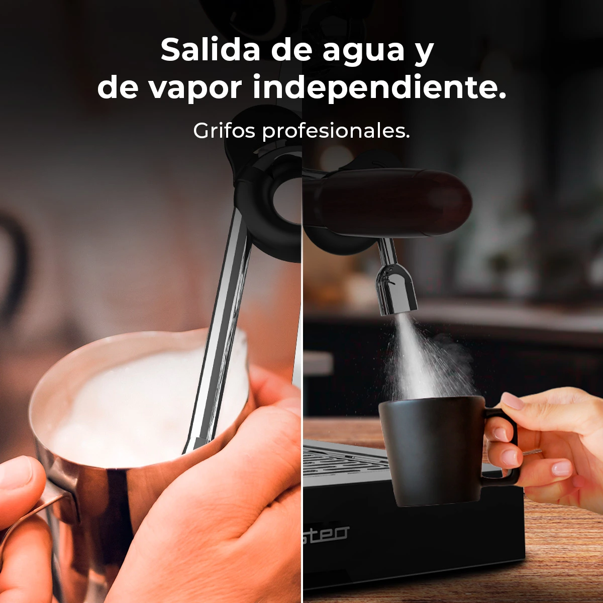 Cafetera Profesiona de 15 Bares Cecotec Baristeo Iconic - Imagen 5