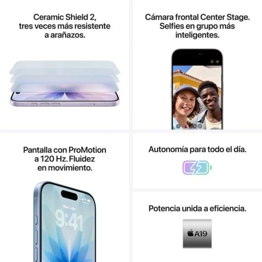 Smartphone Apple iPhone 17 512GB 8GB 6.3" en 5 colores - Imagen 5