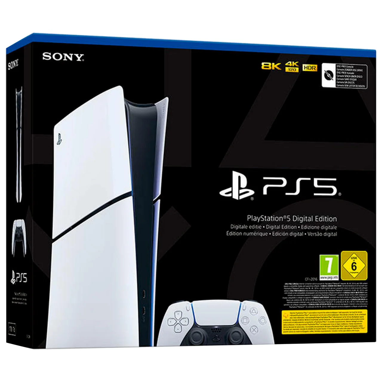 Consola Sony PlayStation 5 Slim Digital Chassis E con 825GB + 1 Mando DualSense