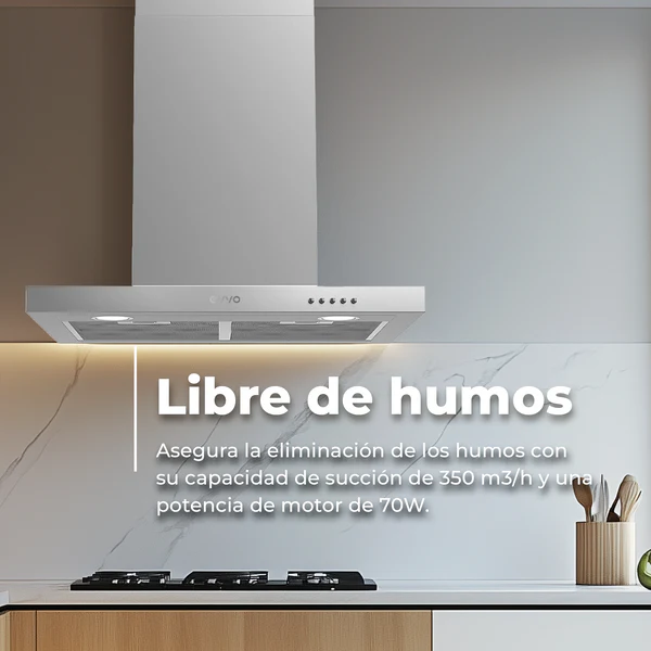 Campana Extractora Decorativa Evvo CE30 - Imagen 3