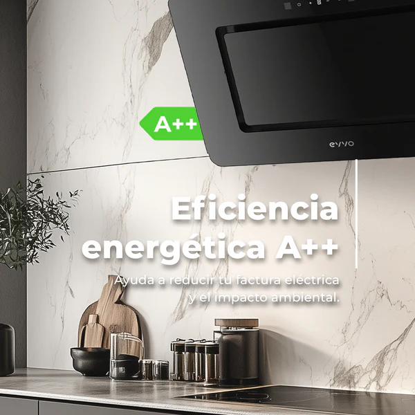 Campana Extractora Decorativa Evvo CE43 Cristal - Imagen 2