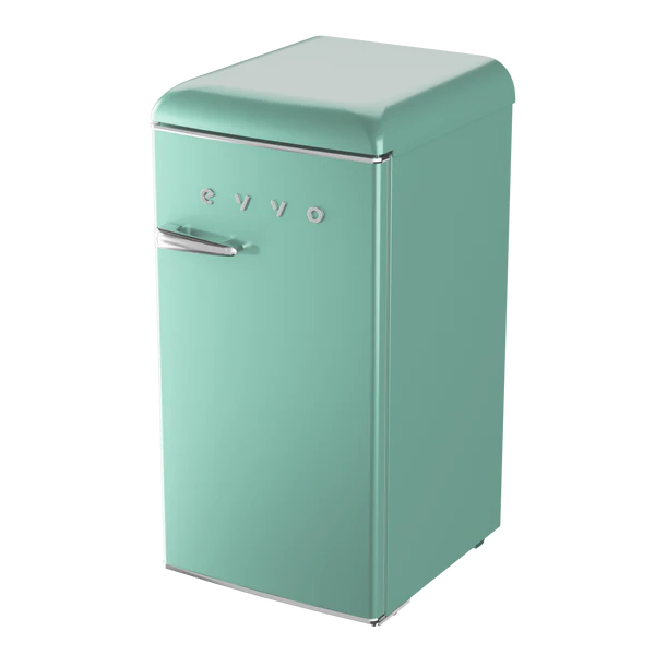 Frigorífico Mini Evvo F26 Retro Verde Pastel 95L - Imagen 3