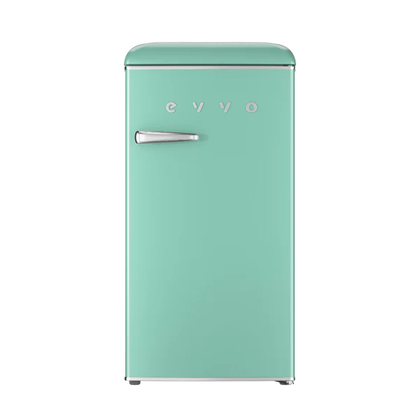 Frigorífico Mini Evvo F26 Retro Verde Pastel 95L