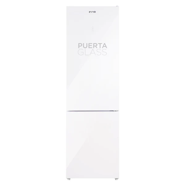 Frigorífico Combi Evvo F60 Glass White 356L Clase D