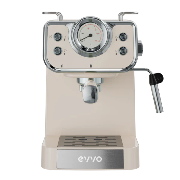 Cafetera Espresso Evvo Intensa Retro Beige