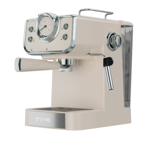 Cafetera Espresso Evvo Intensa Retro Beige - Imagen 2