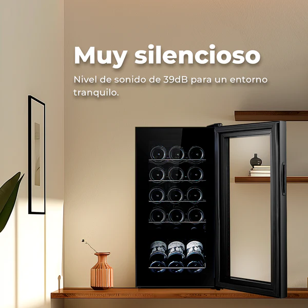Vinoteca Evvo VT15 Compressor con Capacidad para 15 Botellas - Imagen 4