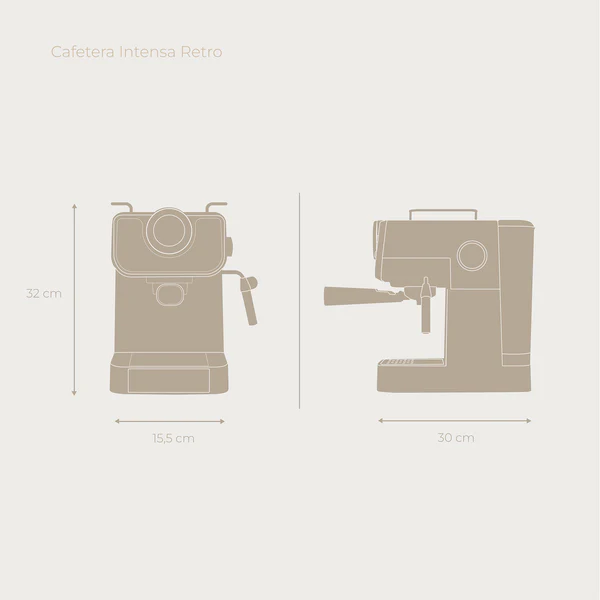Cafetera Espresso Evvo Intensa Retro - Imagen 3