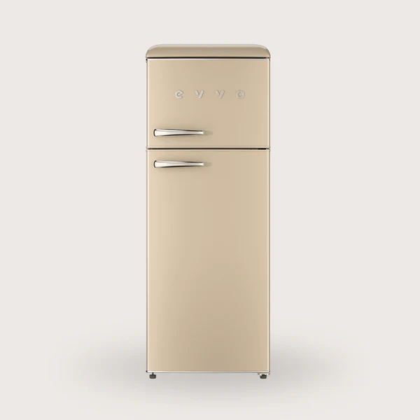 Frigorífico 2 puertas EVVO F45 Retro 215L Beige