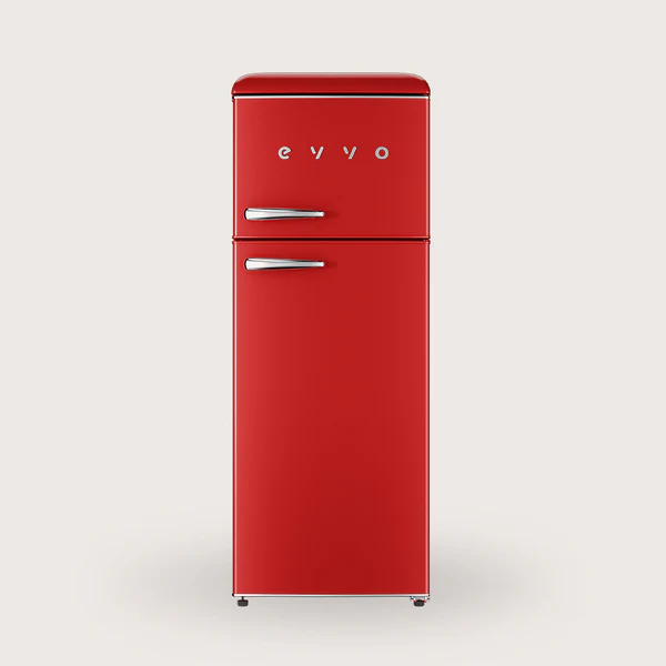 Frigorífico 2 puertas Evvo F45 Retro 215L Rojo